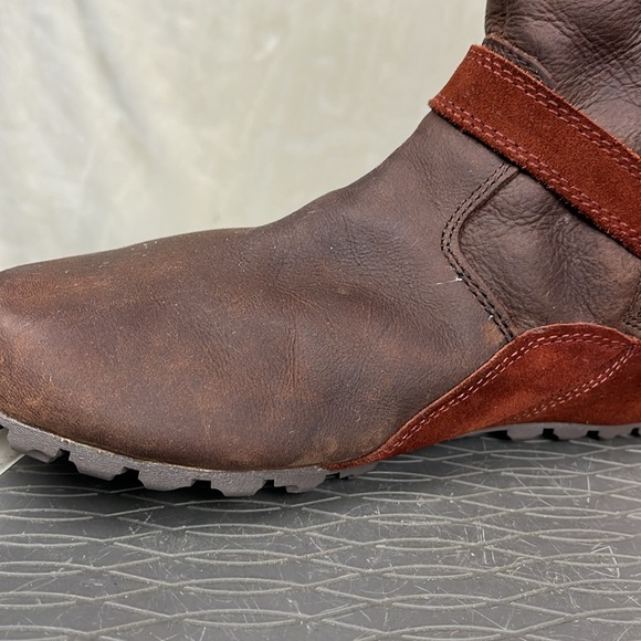 Merrell Haven Autumn Waterproof Brown Leather Boots Womens size 6 Grip sole - Picture 12 of 16